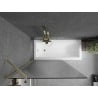 Mexen Next paroi de douche à 1 vantail 100 x 150 cm, stries, or brossé - 895-100-000-00-09-55