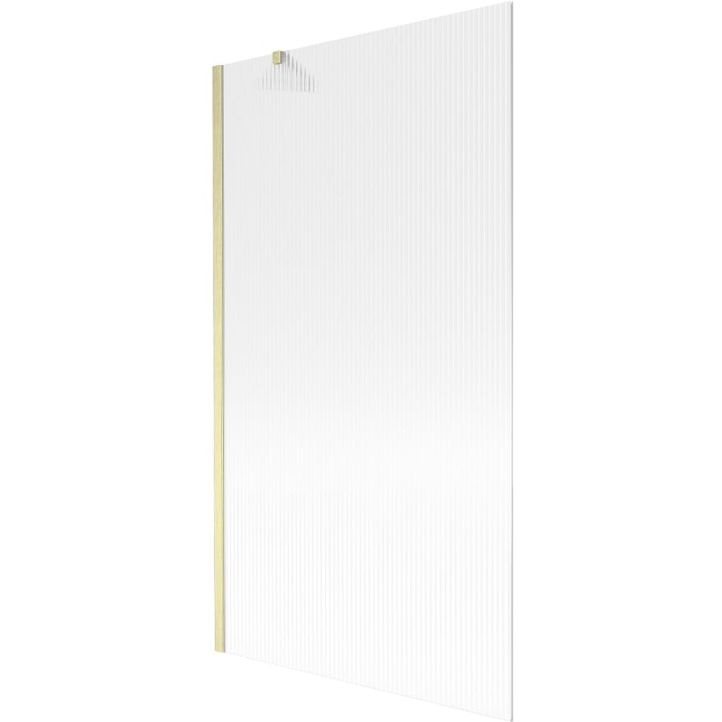 Mexen Next paroi de douche à 1 vantail 100 x 150 cm, stries, or brossé - 895-100-000-00-09-55