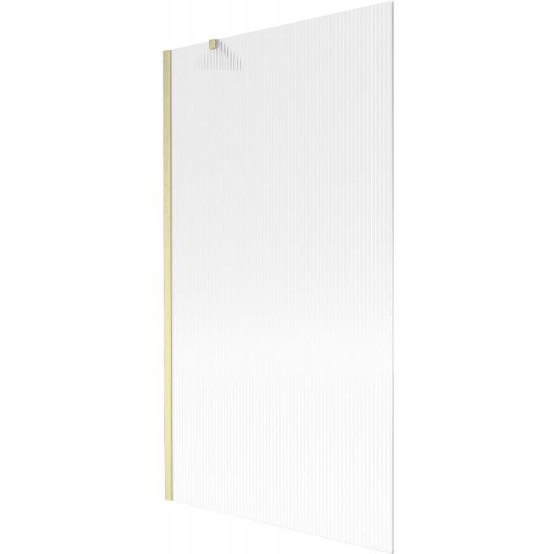 Paroi de baignoire Mexen Next 1-volet 100 x 150 cm, rayé, doré brossé - 895-100-000-00-09-55