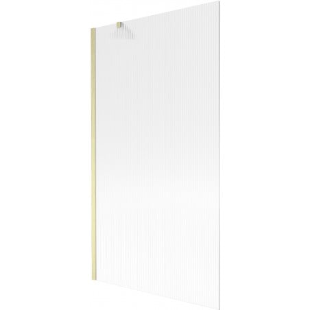 Mexen Next paroi de douche à 1 vantail 100 x 150 cm, stries, or brossé - 895-100-000-00-09-55