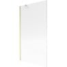 Mexen Next paroi de douche à 1 vantail 100 x 150 cm, stries, or brossé - 895-100-000-00-09-55