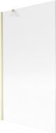 Mexen Next paroi de douche à 1 vantail 100 x 150 cm, stries, or brossé - 895-100-000-00-09-55