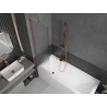 Mexen Next paroi de baignoire 1 volet 50 x 150 cm, rayures, cuivre brossé - 895-050-000-00-09-65
