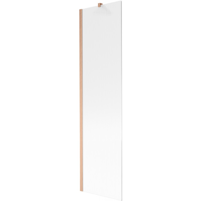 Mexen Next paroi de baignoire 1 volet 50 x 150 cm, rayures, cuivre brossé - 895-050-000-00-09-65