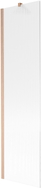 Mexen Next paroi de baignoire 1 volet 50 x 150 cm, rayures, cuivre brossé - 895-050-000-00-09-65