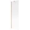 Mexen Next paroi de baignoire à 1 vantail 60 x 150 cm, stries, cuivre brossé - 895-060-000-00-09-65