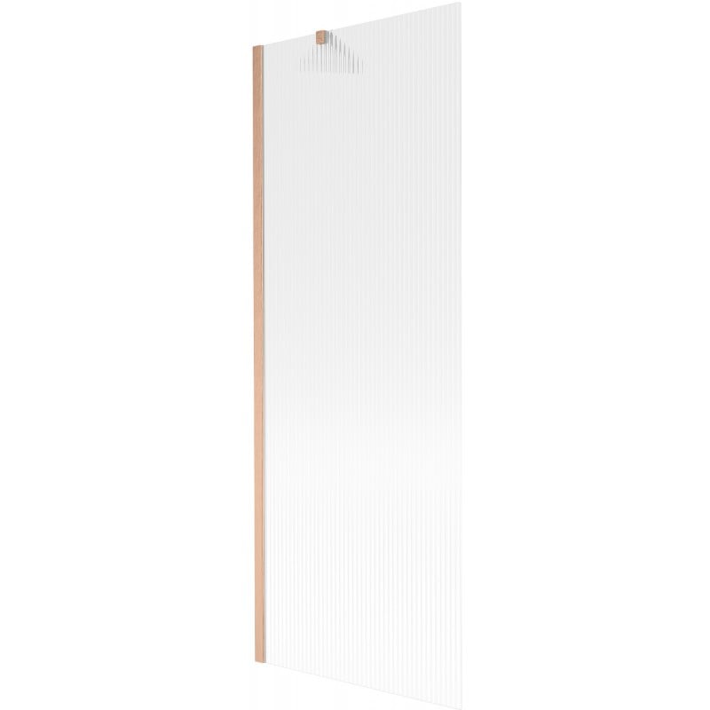 Mexen Next paroi de baignoire à 1 panneau 70 x 150 cm, rayures, cuivre brossé - 895-070-000-00-09-65