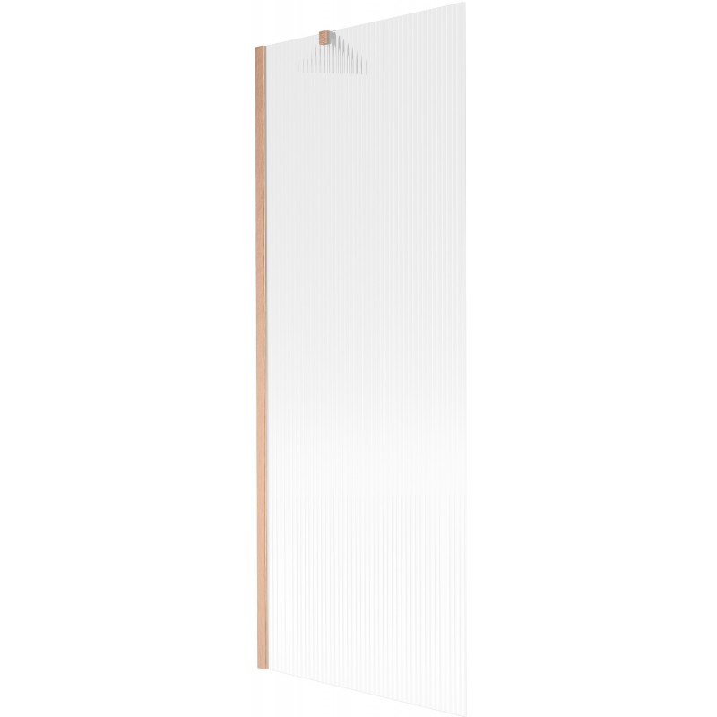 Paroi de baignoire Mexen Next 1 battant 70 x 150 cm, rayures, cuivre brossé - 895-070-000-00-09-65