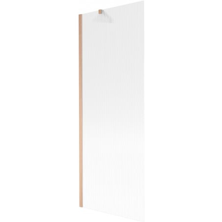 Mexen Next paroi de baignoire à 1 panneau 70 x 150 cm, rayures, cuivre brossé - 895-070-000-00-09-65