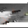 Paroi de baignoire à 1 volet Mexen Next 80 x 150 cm, stries, cuivre brossé - 895-080-000-00-09-65