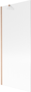 Mexen Next paroi de baignoire pliante 1 volet 80 x 150 cm, rayures, cuivre brossé - 895-080-000-00-09-65