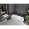 Mexen Next paroi de douche 1 volets 100 x 150 cm, rayures, cuivre brossé - 895-100-000-00-09-65