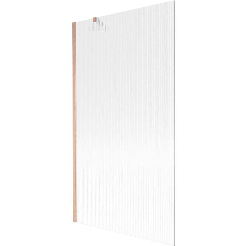 Mexen Next paroi de baignoire 1 volet 100 x 150 cm, rayures, cuivre brossé - 895-100-000-00-09-65