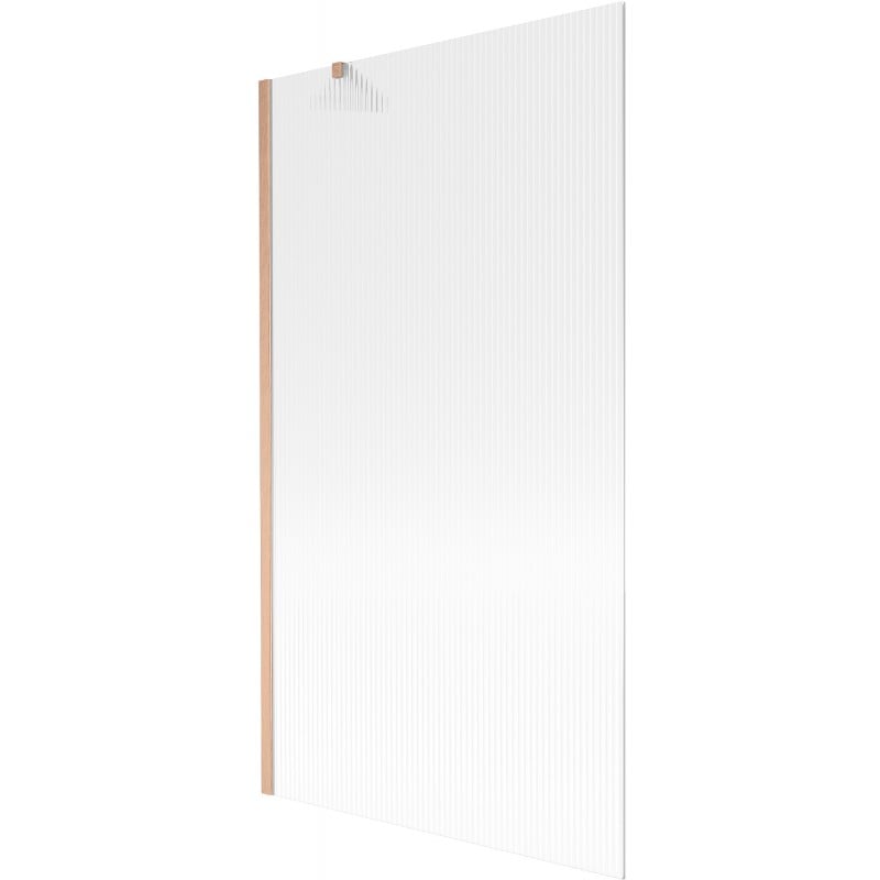 Mexen Next paroi de douche 1 volets 100 x 150 cm, rayures, cuivre brossé - 895-100-000-00-09-65