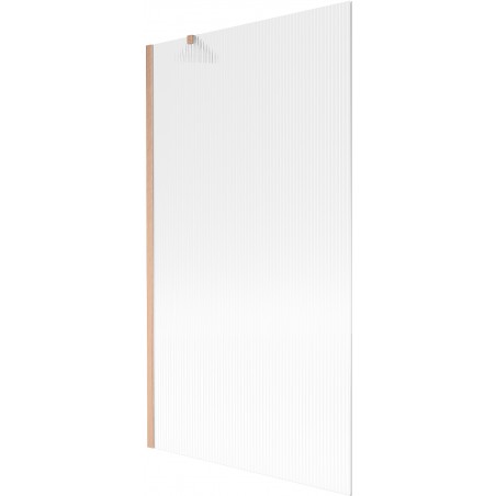 Mexen Next paroi de douche 1 volets 100 x 150 cm, rayures, cuivre brossé - 895-100-000-00-09-65