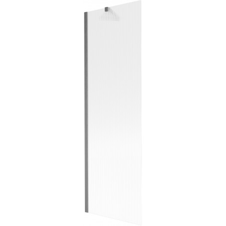 Mexen Next écran de baignoire à 1 vantail 60 x 150 cm, strié, gris canon brossé - 895-060-000-00-09-66
