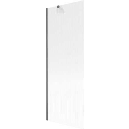 Paroi de baignoire Mexen Next 1 volet 70 x 150 cm, à rayures, gris canon brossé - 895-070-000-00-09-66