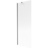 Paroi de baignoire Mexen Next 1 volet 70 x 150 cm, à rayures, gris canon brossé - 895-070-000-00-09-66
