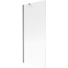 Mexen Next pare-douche à 1 battant 80 x 150 cm, stries, gris métallique brossé - 895-080-000-00-09-66