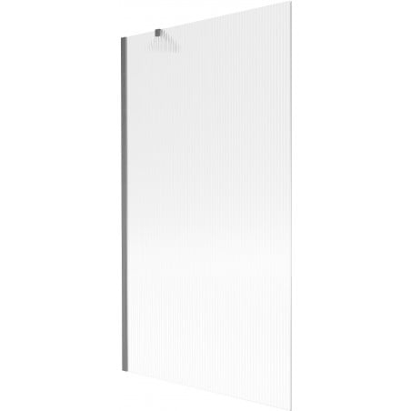 Mexen Next paroi de baignoire 1-volet 100 x 150 cm, rayures, gris canon brossé - 895-100-000-00-09-66