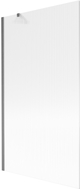Mexen Next paroi de baignoire 1-volet 100 x 150 cm, rayures, gris canon brossé - 895-100-000-00-09-66