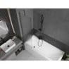 Mexen Next paroi de baignoire 1 volet 50 x 150 cm, rayures, métal gris - 895-050-000-00-09-95