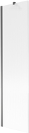 Mexen Next paroi de baignoire 1 volet 50 x 150 cm, rayures, métal gris - 895-050-000-00-09-95