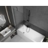 Mexen Next paroi de douche à 1 volet 60 x 150 cm, rayures, métal gun - 895-060-000-00-09-95