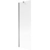Mexen Next paroi de douche à 1 volet 60 x 150 cm, rayures, métal gun - 895-060-000-00-09-95