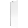Mexen Next paroi de baignoire 1 volet 70 x 150 cm, rayures, gun metal - 895-070-000-00-09-95