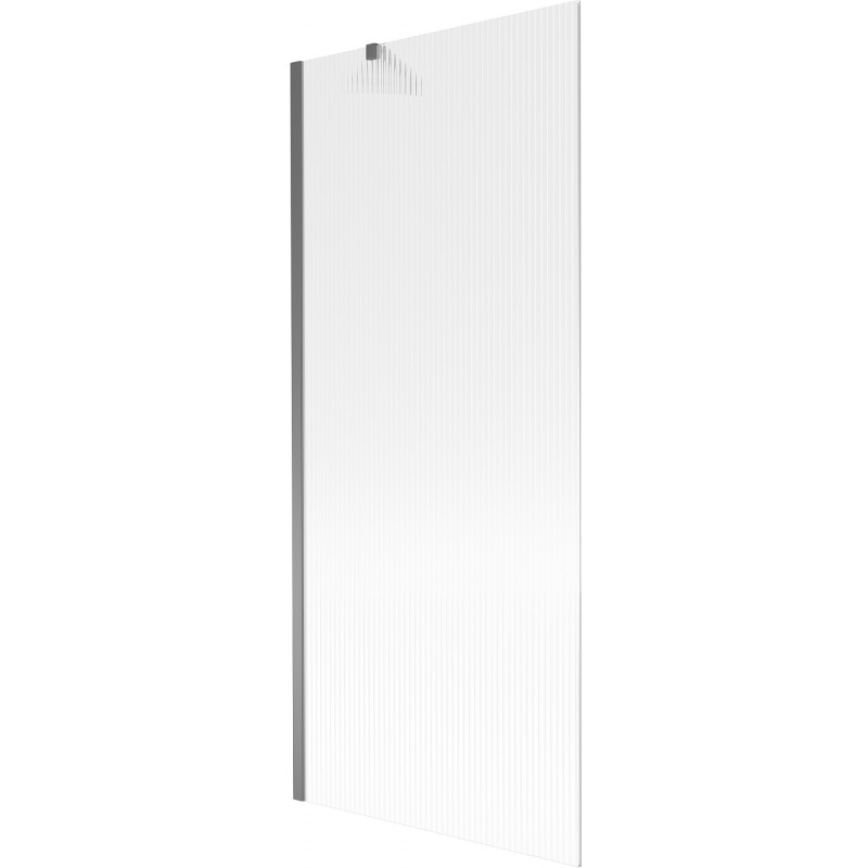 Mexen Next paroi de baignoire 1 volet 80 x 150 cm, rayures, métal canon - 895-080-000-00-09-95