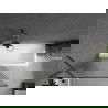 Mexen Next écran de bain 1 volet 90 x 150 cm, stries, gun métal - 895-090-000-00-09-95