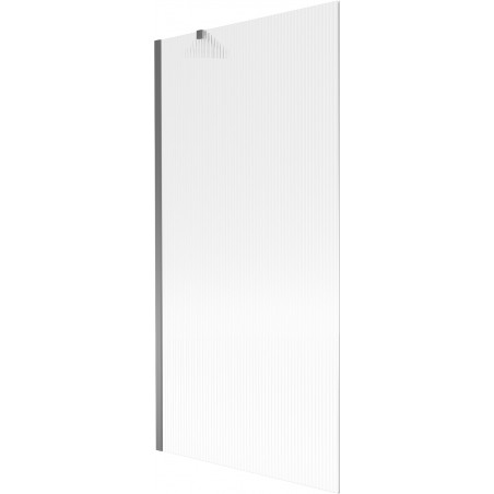 Mexen Next écran de bain 1 volet 90 x 150 cm, stries, gun métal - 895-090-000-00-09-95