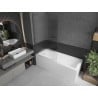Paroi de baignoire 1 volet Mexen Next 100 x 150 cm, stries, gun metal - 895-100-000-00-09-95
