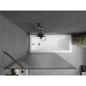 Paroi de baignoire 1 volet Mexen Next 100 x 150 cm, stries, gun metal - 895-100-000-00-09-95