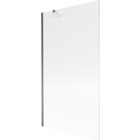 Paroi de baignoire 1 volet Mexen Next 100 x 150 cm, stries, gun metal - 895-100-000-00-09-95