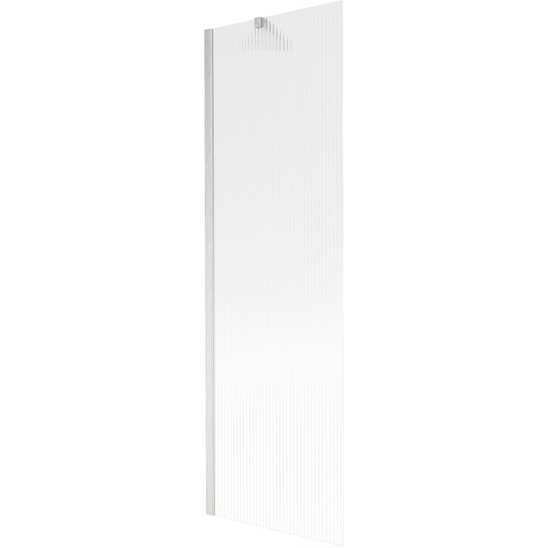 Paroi de baignoire pivotante Mexen Next 1 volet 60 x 150 cm, striée, nickel brossé - 895-060-000-00-09-97