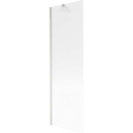 Paroi de baignoire pivotante Mexen Next 1 volet 60 x 150 cm, striée, nickel brossé - 895-060-000-00-09-97