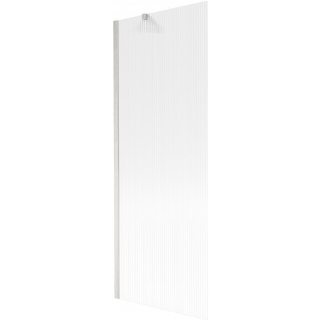 Mexen Next paroi de baignoire à 1 volet 70 x 150 cm, stries, nickel brossé - 895-070-000-00-09-97
