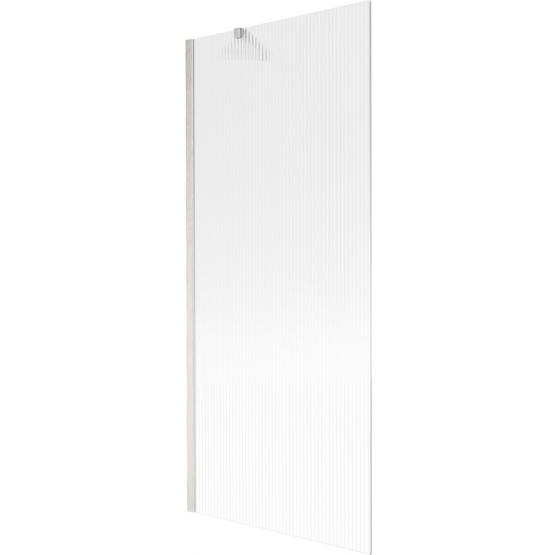 Mexen Next paroi de baignoire 1 battant 80 x 150 cm, rayures, nickel brossé - 895-080-000-00-09-97