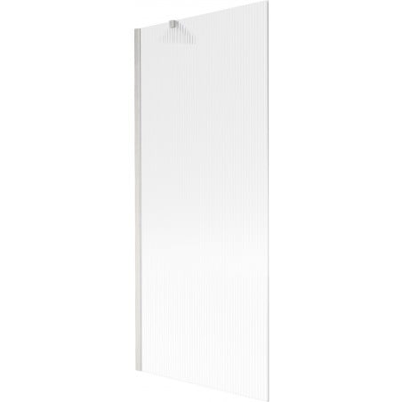 Mexen Next paroi de baignoire 1 volet 80 x 150 cm, rayures, nickel brossé - 895-080-000-00-09-97