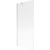 Mexen Next paroi de baignoire 1 battant 80 x 150 cm, rayures, nickel brossé - 895-080-000-00-09-97