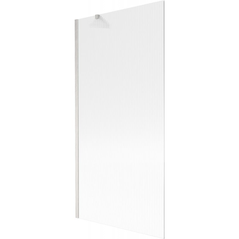 Mexen Next paroi de baignoire à 1 volet 90 x 150 cm, rayures, nickel brossé - 895-090-000-00-09-97