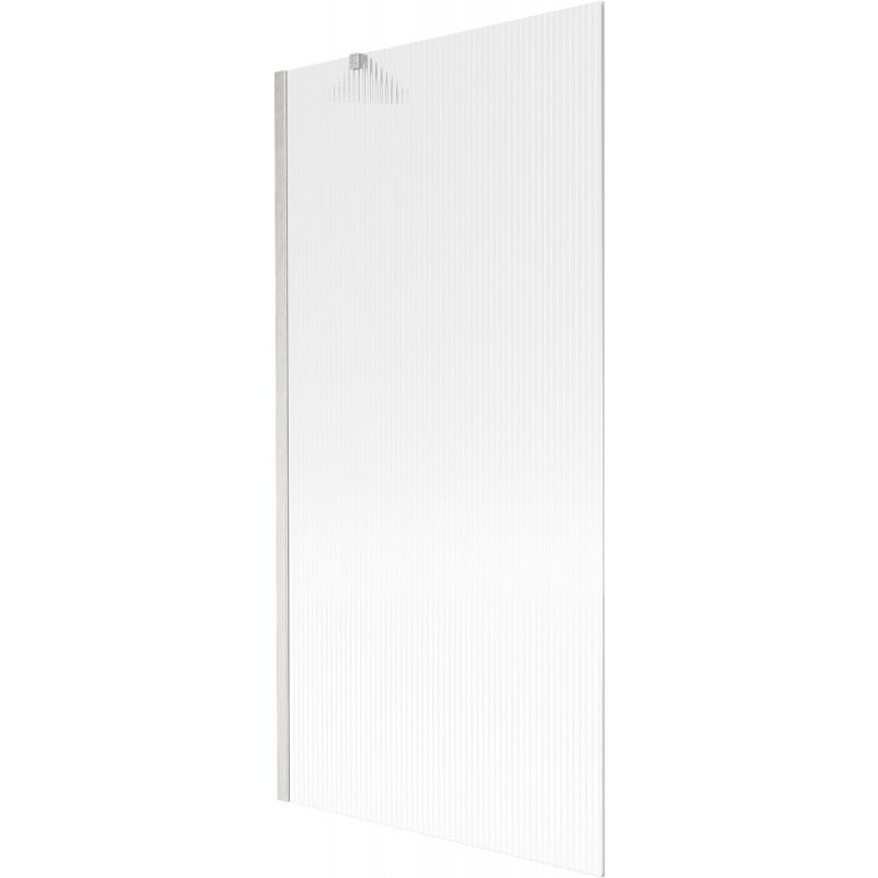 Paravent de baignoire Mexen Next 1 volet 90 x 150 cm, rayures, nickel brossé - 895-090-000-00-09-97