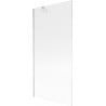 Mexen Next paroi de baignoire à 1 volet 90 x 150 cm, rayures, nickel brossé - 895-090-000-00-09-97
