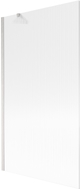 Mexen Next paroi de baignoire 1 volet 100 x 150 cm, rayures, nickel brossé - 895-100-000-00-09-97