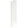 Mexen Next paroi de baignoire 1 battant 50 x 150 cm, givré, or brossé - 895-050-000-00-30-55