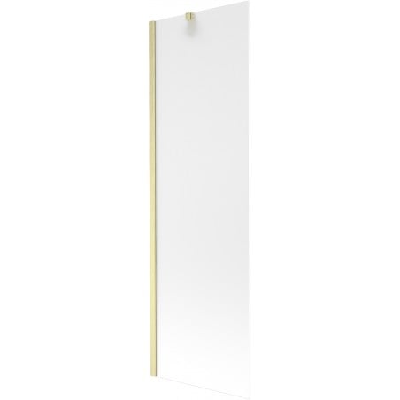Mexen Next paroi de bain 1 vantail 60 x 150 cm, givre, doré brossé - 895-060-000-00-30-55