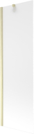 Mexen Next paroi de bain 1 vantail 60 x 150 cm, givre, doré brossé - 895-060-000-00-30-55