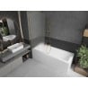 Mexen Next paravent de baignoire 1 volet 70 x 150 cm, givré, or brossé - 895-070-000-00-30-55